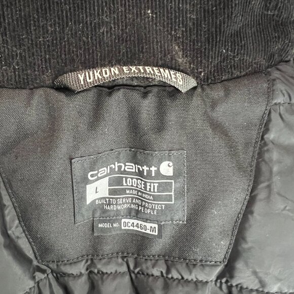 Carhartt Men's L Large Black Yukon Extremes Insulated Active Jacket - Picture 10 of 10